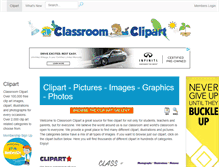 Tablet Screenshot of classroomclipart.com